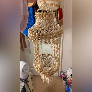 Free People Vintage Shell Chandelier Plant Hanger